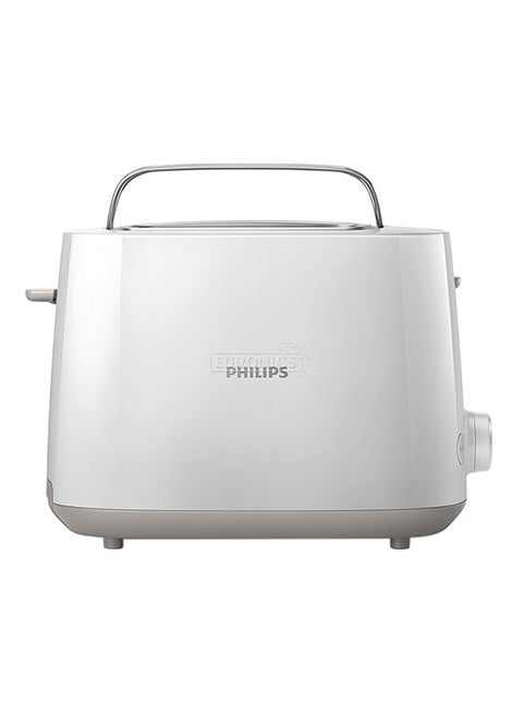 محمصة خبز - بلاستيك، 2 فتحة مع مُسخن لفائف، 8 إعدادات، 830 W HD2581/01 أبيض
