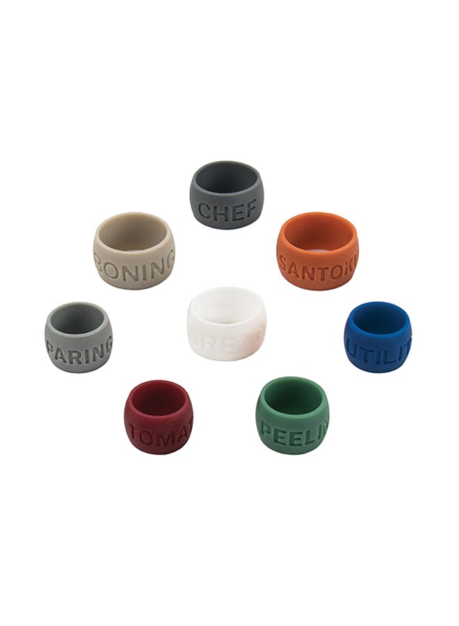 توفولو طقم ربطات للسكاكين من 8 قطع متعدد الألوان 10.1x10.1x10.1سم - Image 1