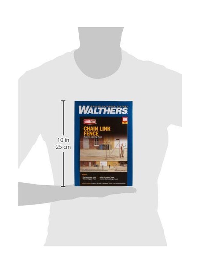 Walthers Cornerstone Plastic Chain Link Fence Model Kit 933-3125 - Image 3