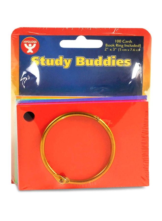 Hygloss 100-Piece Study Buddies Flash Cards Set 343915 - Image 3