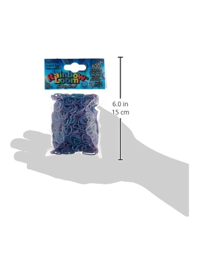 راينبو لووم مجموعة شرائط من المطاط ومشابك على شكل حرف C مكونة من 624 قطعة طراز B0116  - Image 3