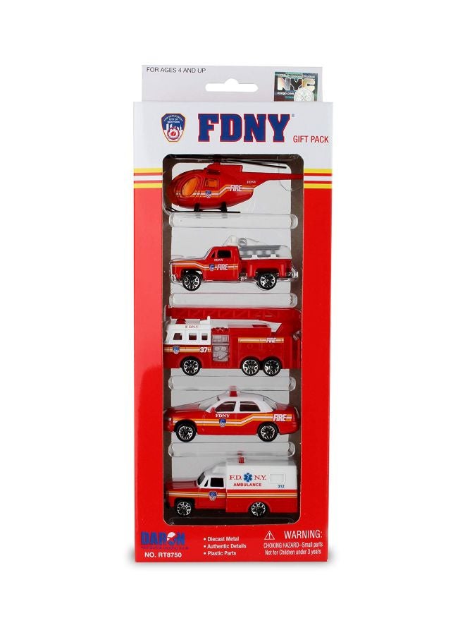 Daron 5-Piece Fundy Vehicle Gift Set RT8750 Red - Image 1