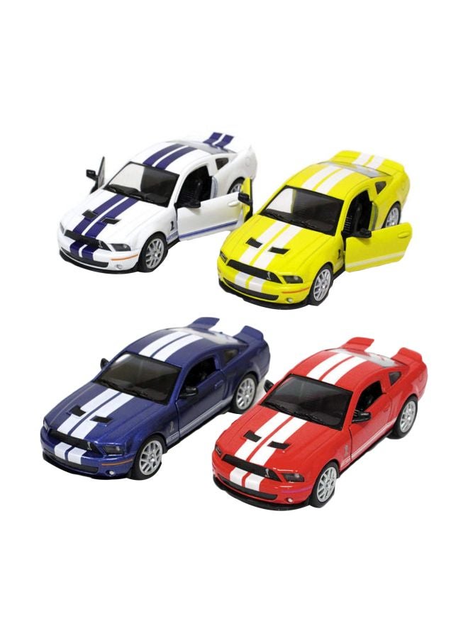 كين سمارت طقم نماذج سيارات فورد شيلبي GT500 مزينة بخطوط مكون من 4 قطع طراز KT5310d-P4 5بوصة - Image 1