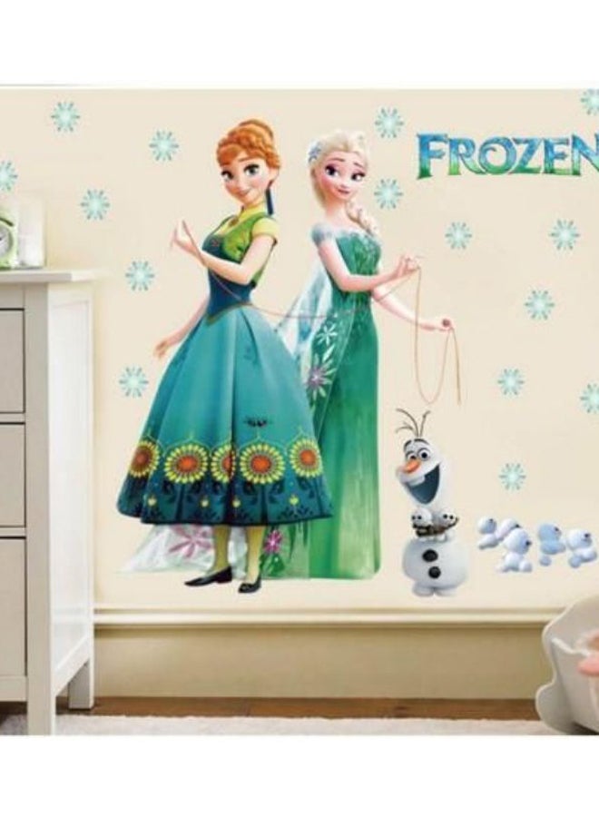 ملصق جداري بطبعة الملكة إلسا وآنا من فيلم الرسوم المتحركة "Frozen" متعدد الألوان 45 x 60Ø³Ù†ØªÙŠÙ…ØªØ±