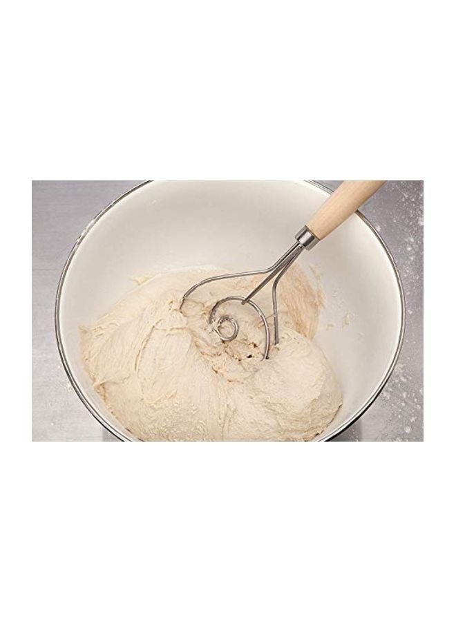 Mrs. Anderson's Baking Baking Dough Whisk Beige/Silver 15inch  - Image 4