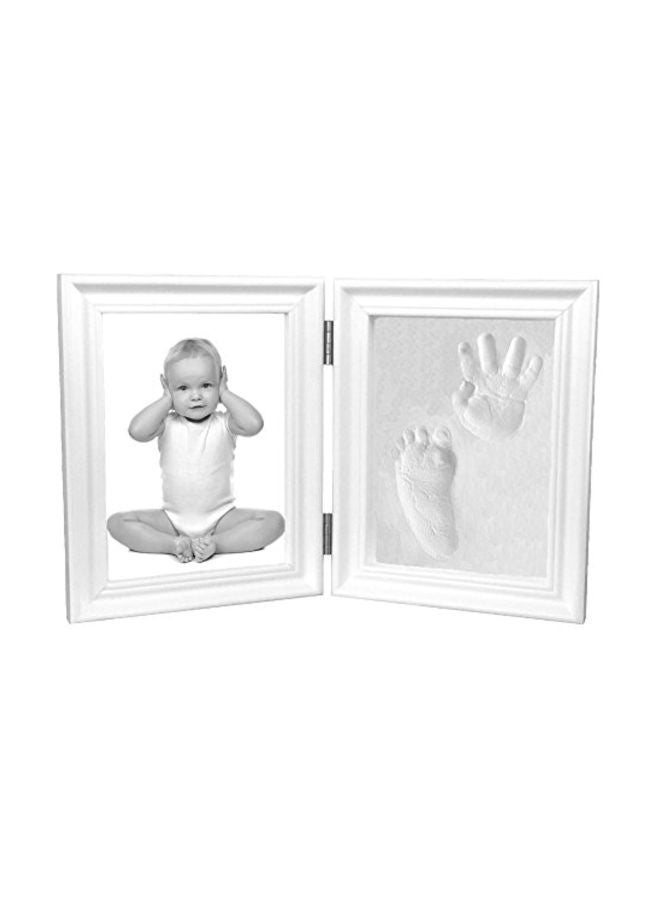 Casting Keepsakes Handprint And Footprint Glass Keepsake Photo Frame - Image 1