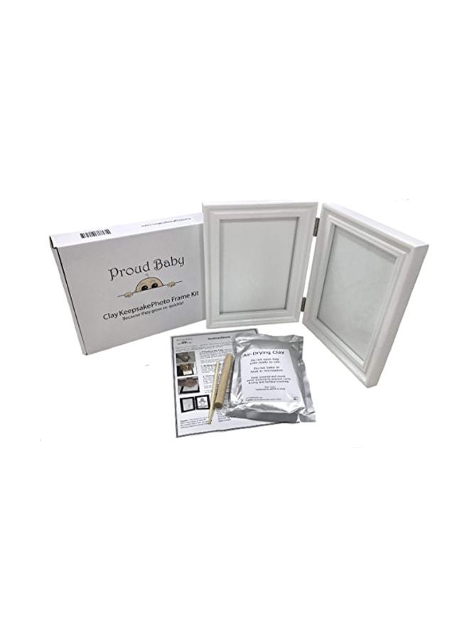 Casting Keepsakes Handprint And Footprint Glass Keepsake Photo Frame - Image 2