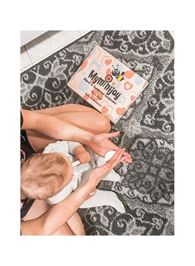 ماي ميني جوي إطار صورة للاحتفاظ ببصمة يد وقدم الطفل حديث الولادة بيج 11.1x9.1بوصة - Image 3