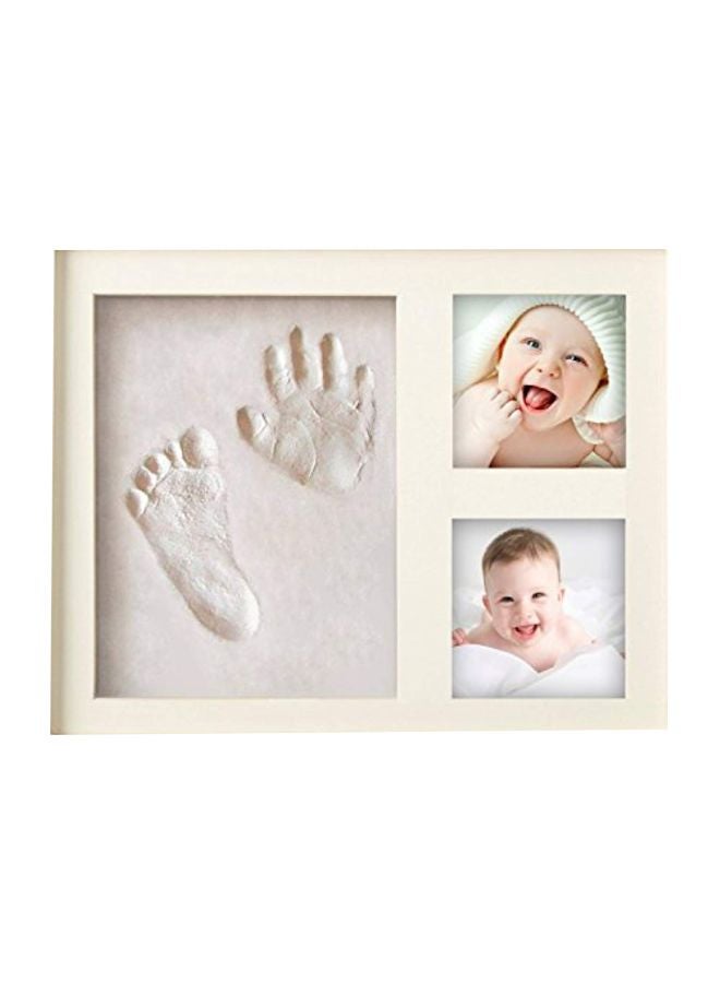 Newborn Baby Handprint And Footprint Picture Frame Beige 11.1x9.1inch - v1579526823/N33921128A_1