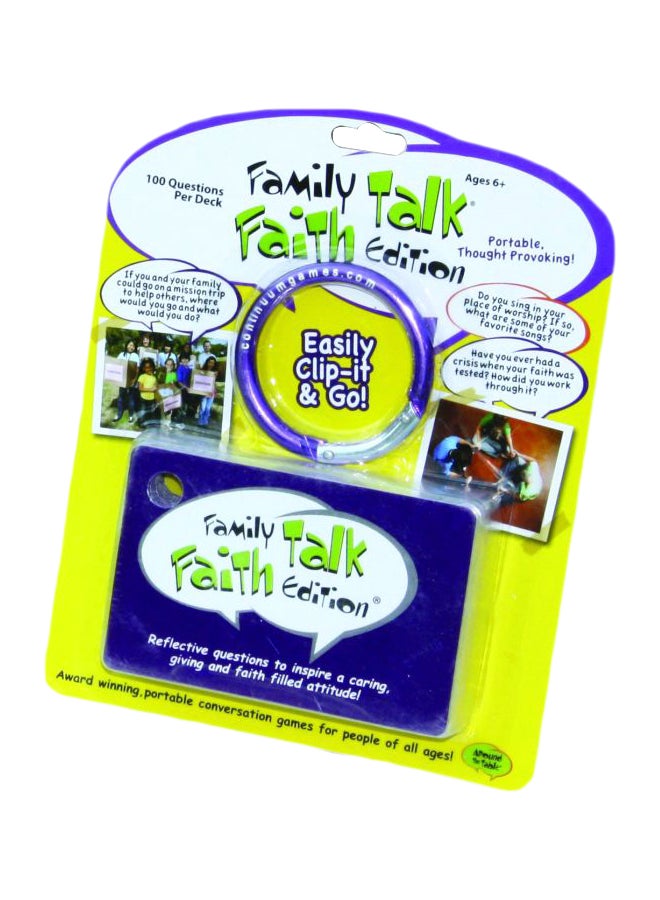 كونتينيوم غايمز لعبة بطاقات Family Talk Faith Edition، طراز 1203.