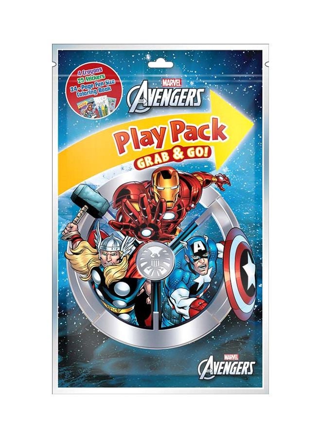 Bendon 12-Piece  Marvel's Avengers Grab And Go! Play Packs SG_B071NZVVP2_US Blue/Yellow/Red
