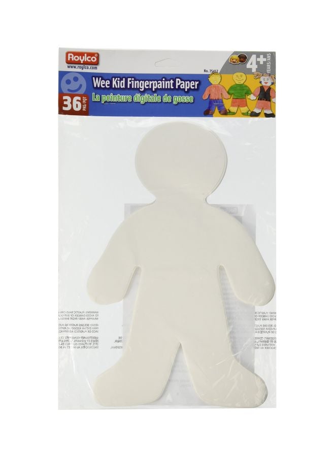 رويلكو مجموعة أوراق للرسم بالأصابع على شكل طفل صغير مكونة من 36 قطعة طراز R75412