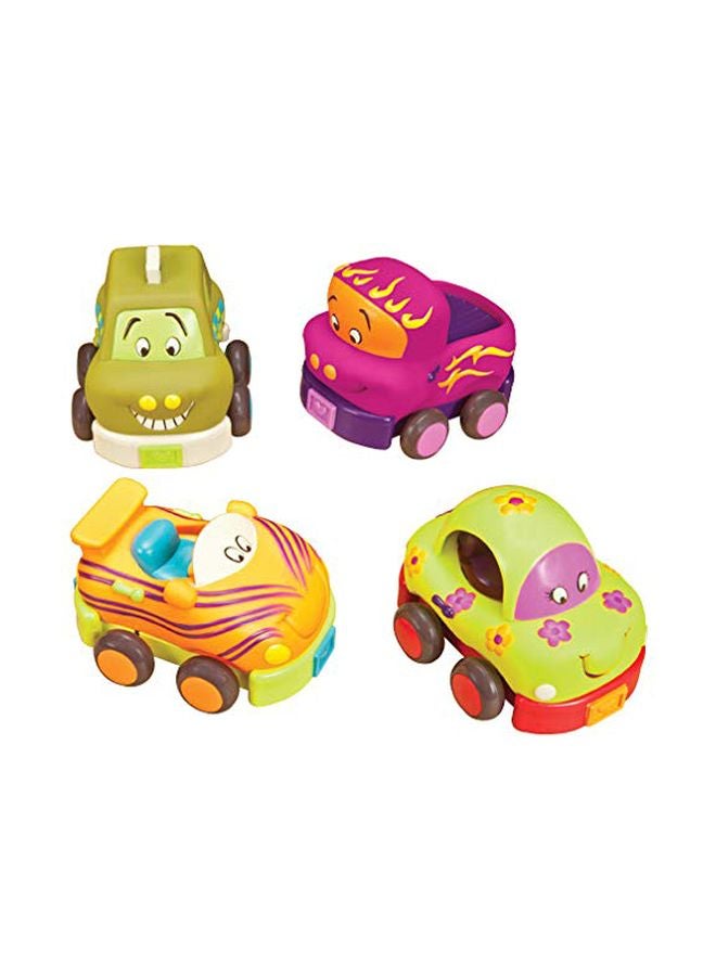 باتات ويي إل أس! سيارات لينة من 4 قطع طراز 68621AM متعدد الألوان