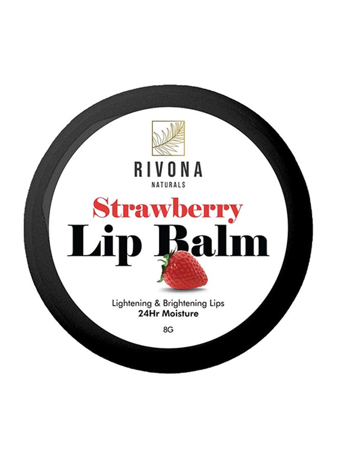 RIVONA NATURALS - Strawberry Lip Balm 8grams - Image 1
