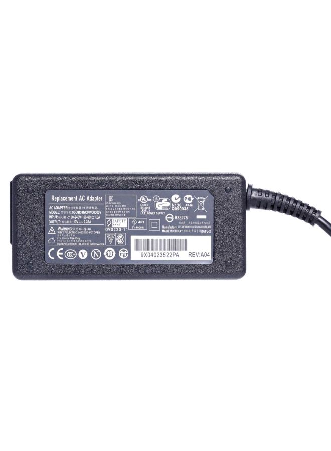 Replacement AC Adapter Charger For Toshiba Black - Image 2