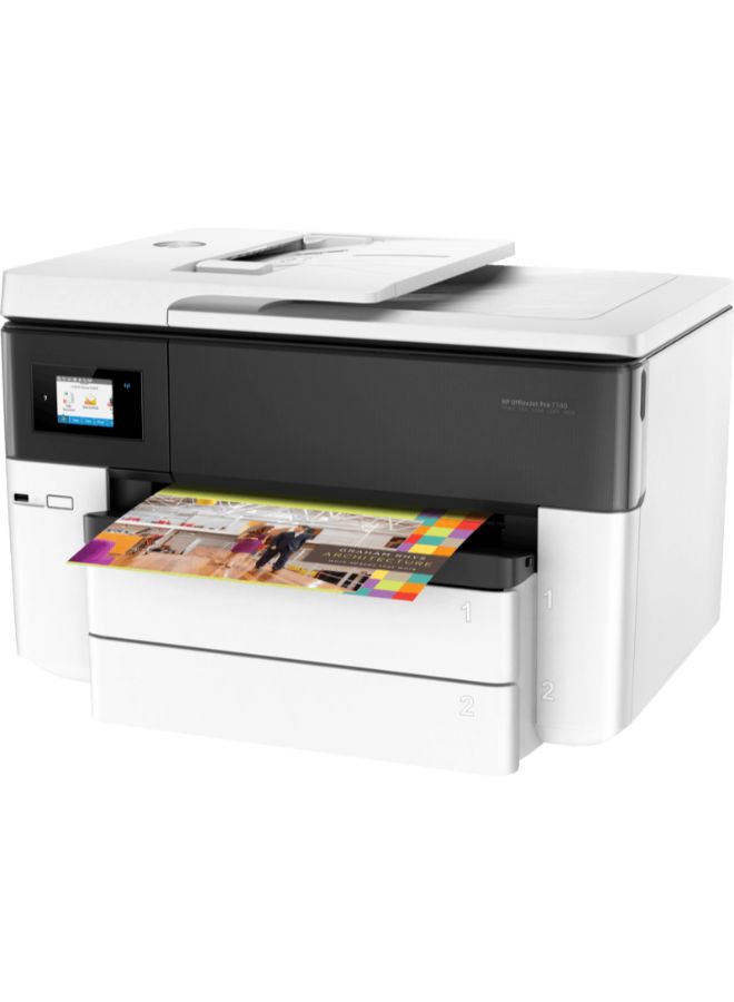 HP - Wireless OfficeJet Pro Wide Format All-in-One Laser Printer Black/White - Image 1
