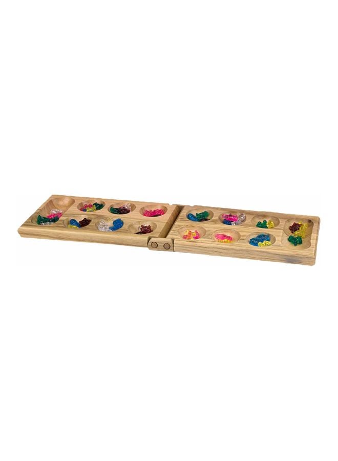Pressman 49-Piece Wooden Mancala The Game Of Collecting Gemstones PRE442606  - Image 1