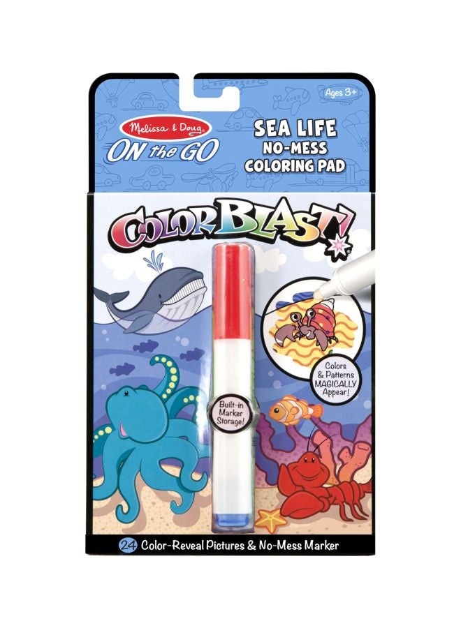 Melissa & Doug Colorblast Pad With Marker Storage 5358 White/Red/Yellow - Image 1