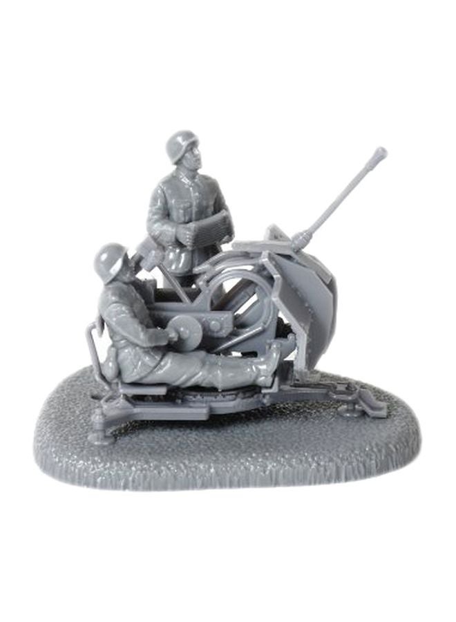 Zvezda Models 1/72 German 2cm Flak 38 With Crew New Tooling Snap Kit ZVE-6117 2cm - Image 1
