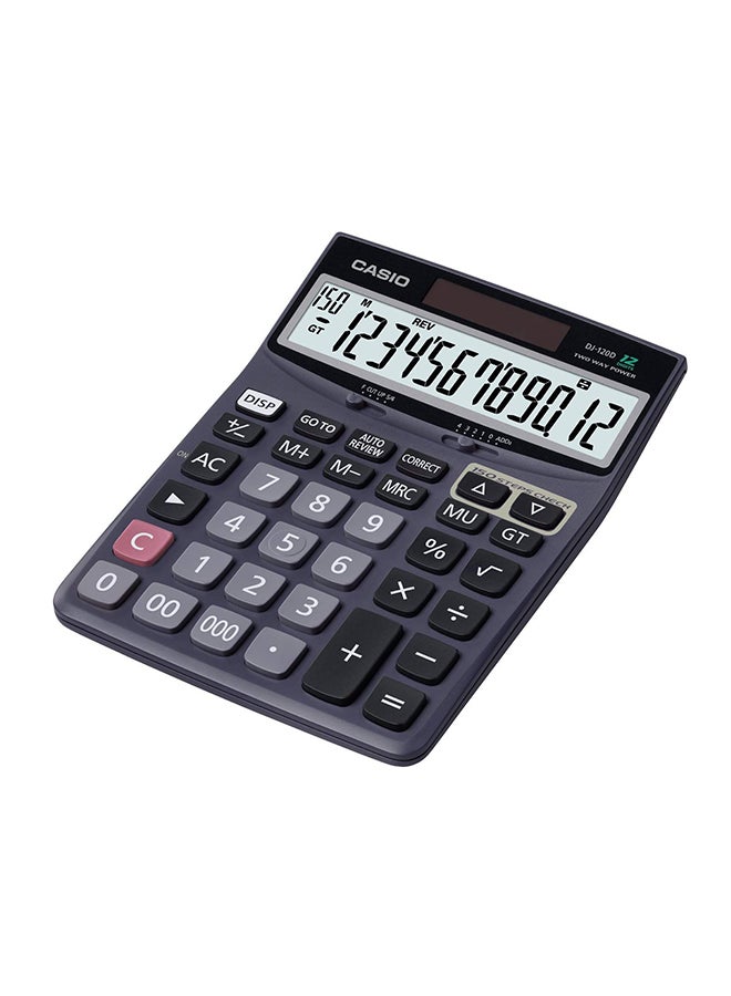 آلة حاسبة عملية طراز DJ-120D أزرق/رمادي/أسود