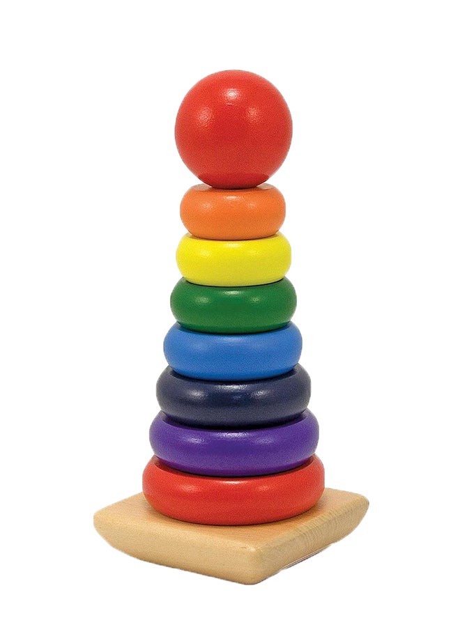 iLearn Montessori Ring Stacking Tower Block