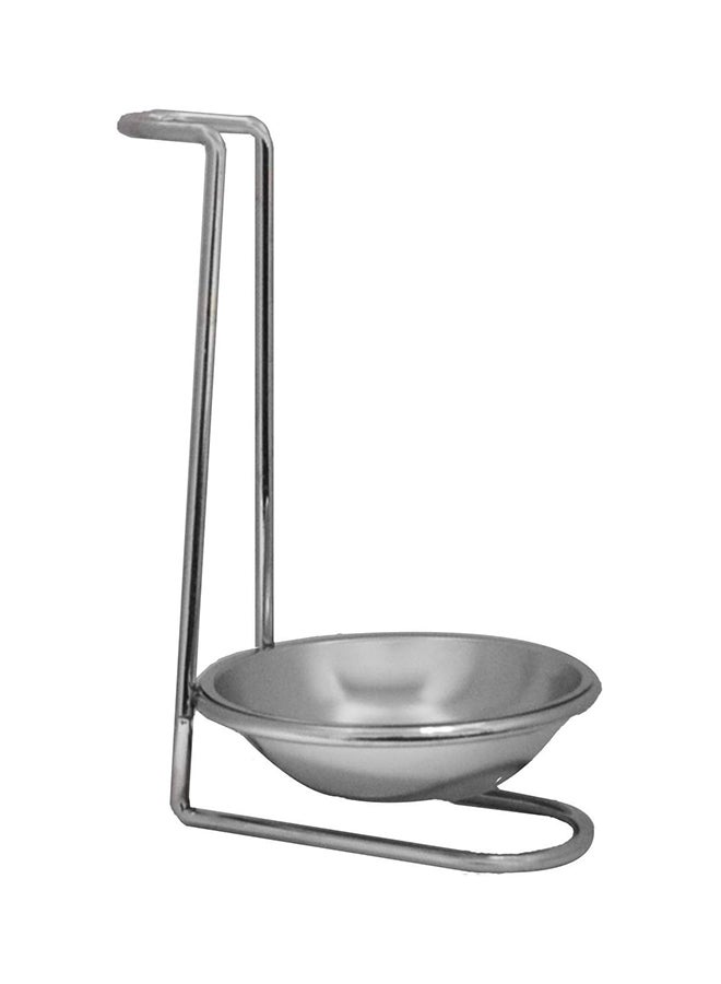Aroma Bakeware - Mixing Spoon With Rest Stand Beige/Silver 7 x 4inch - Image 1