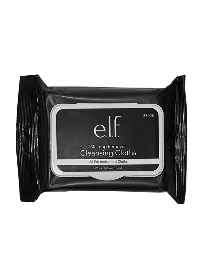 إلف حزمة مناديل لتنظيف الوجه وإزالة مستحضرات التجميل ستوديو مكونة من 3 قطع أبيض 8 x 7بوصة