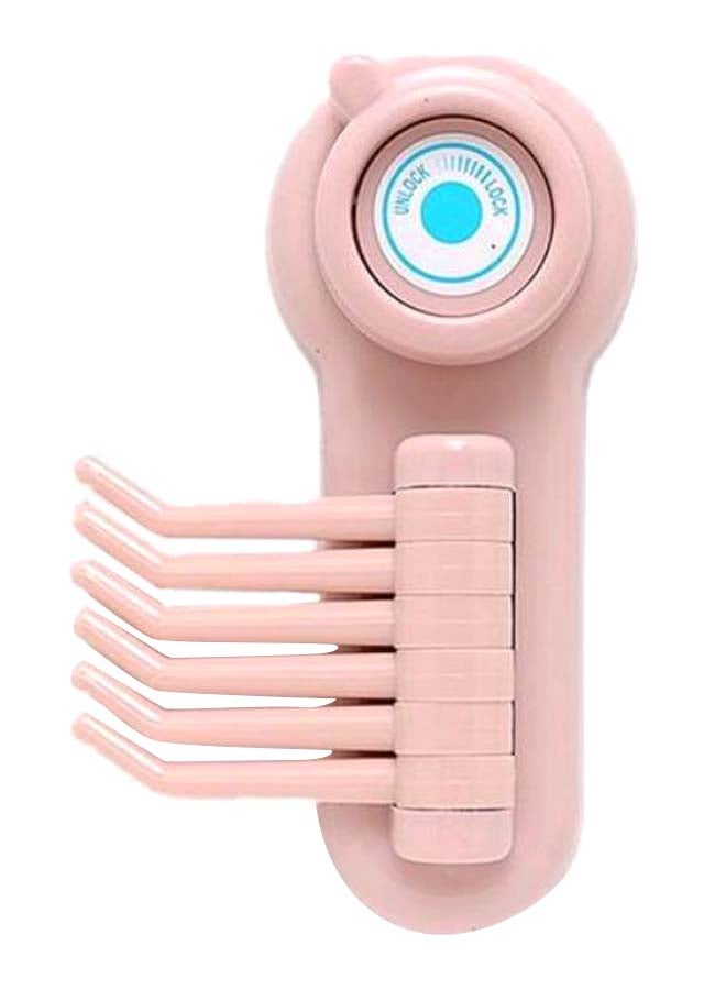 Six Claws Design Suction Cup Wall Hanger Hook Pink - Image 1