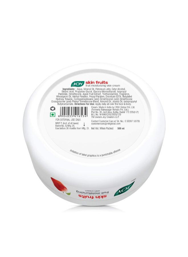JOY Skin Fruits Moisturizing Cream 500ml - Image 2