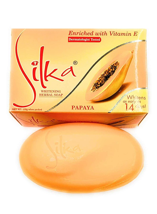 Silka Whitening Papaya Bath Soap 135grams