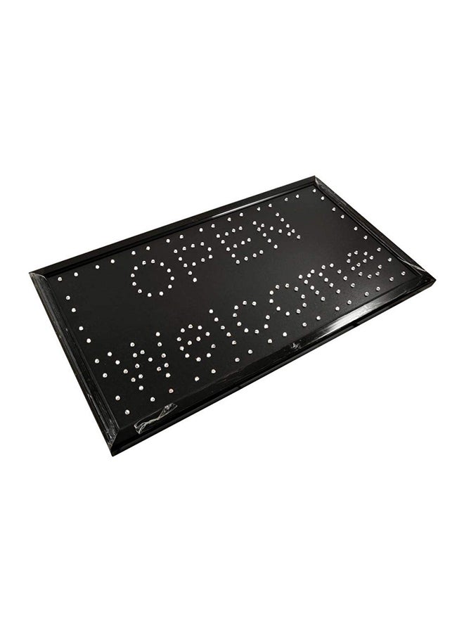 تيرسن لوحة مضيئة LED بعبارة "Open Welcome" أسود 20.2x10.2x1.3بوصة 