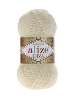 ALIZE Diva Hand Knitting Yarn Cream 100grams 
