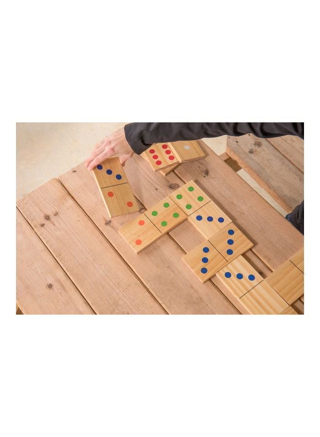 Triumph Sports - 28-Piece Wooden Domino Set With Carry Bag 35-7331-2 - Image 1