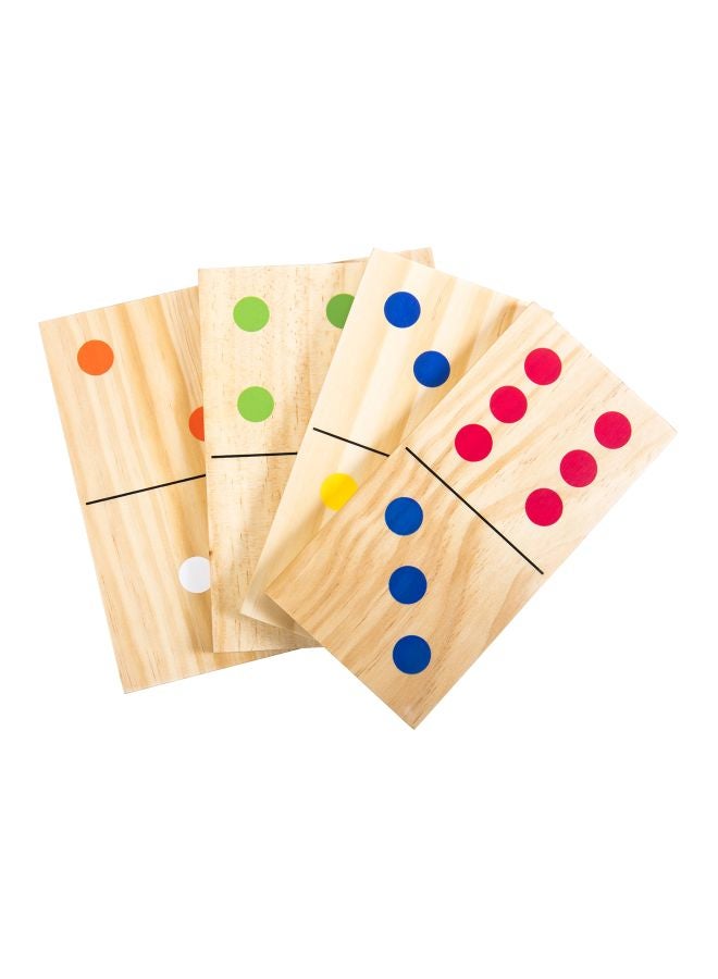 Triumph Sports - 28-Piece Wooden Domino Set With Carry Bag 35-7331-2 - Image 1