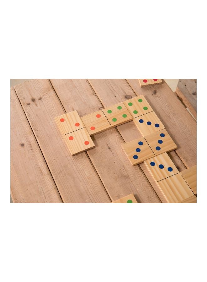 Triumph Sports - 28-Piece Wooden Domino Set With Carry Bag 35-7331-2 - Image 1