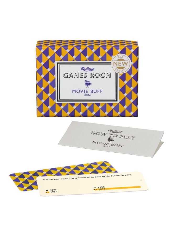 Ridley's 140-Piece Games Room Movie Buff Quiz Card GAM030 - Image 1