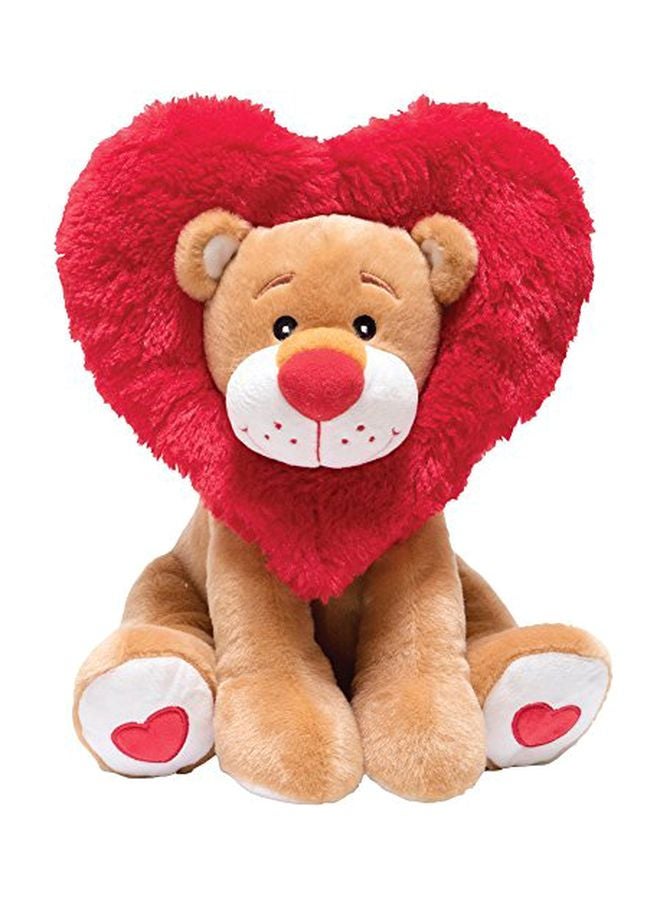 كادل بارن لعبة مخملية بتصميم أسد، مثالية للعناق - Image 1