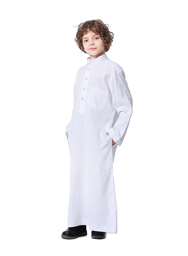 Hanyimidoo - Casual Kids Thobe White - Image 1