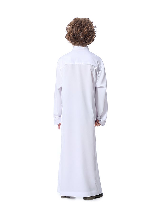 Hanyimidoo - Casual Kids Thobe White - Image 1