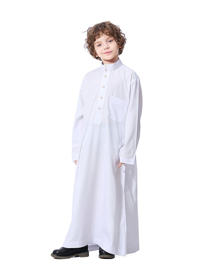 Hanyimidoo - Casual Kids Thobe White - Image 1