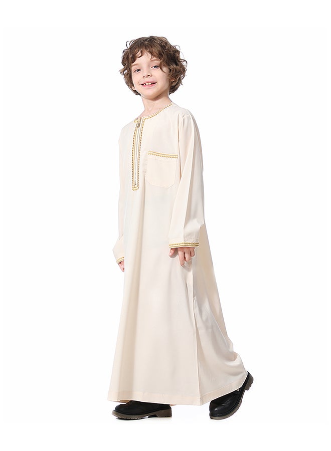 Hanyimidoo - Casual Kids Thobe Beige - Image 1