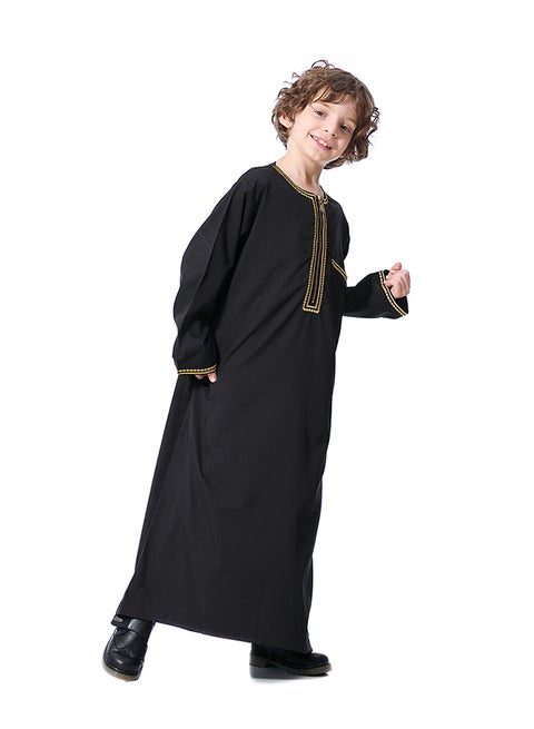 ثوب سادة أسود