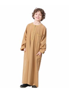 Hanyimidoo Casual Kids Thobe Camel  - Image 1