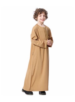 Hanyimidoo Casual Kids Thobe Camel  - Image 3
