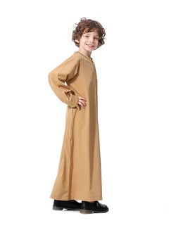 Hanyimidoo Casual Kids Thobe Camel  - Image 5