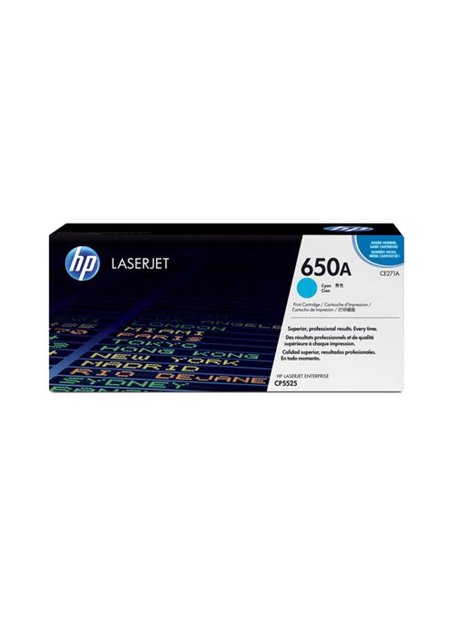 HP 650A Laserjet Toner Cyan - Image 1