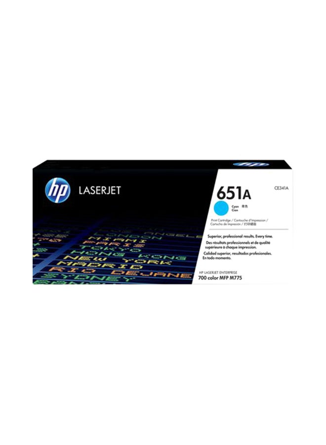 HP 651A Laser Toner Cyan 