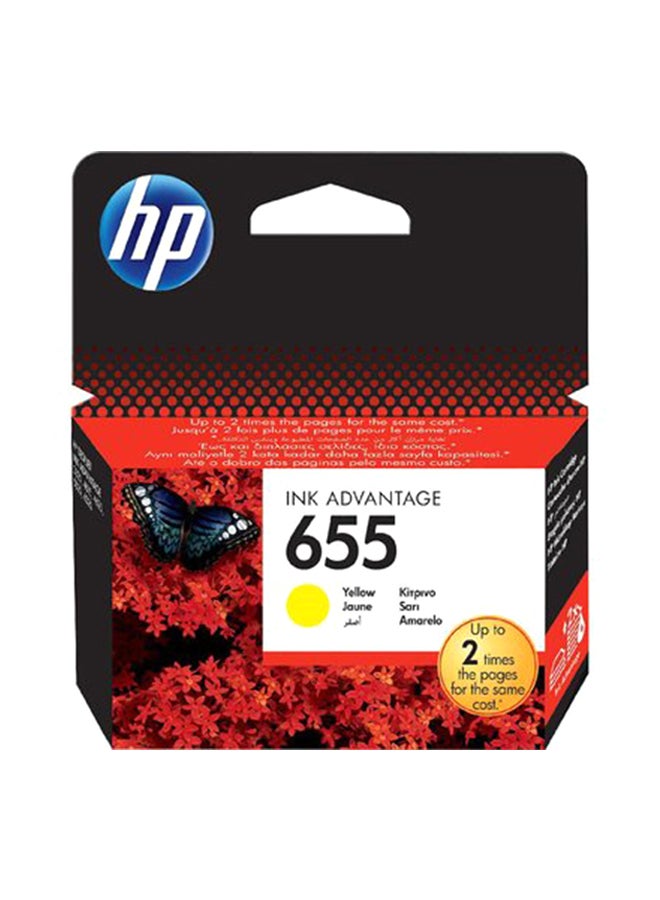 HP 655 Inkjet Cartridge Yellow  - Image 3