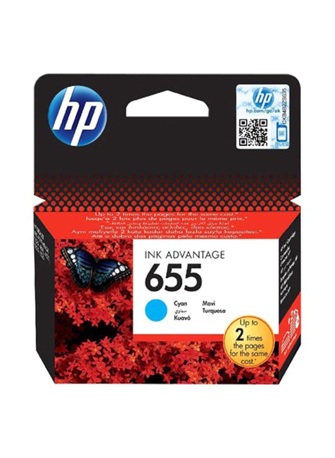 HP 655 Inkjet Cartridge Cyan