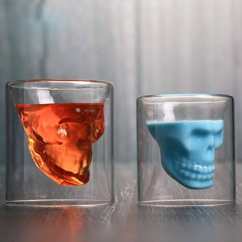 Skull Glass Clear 75ml - Image 4